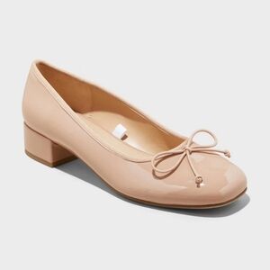 Women's Joy Ballet Pumps - A New Day Beige 9.5